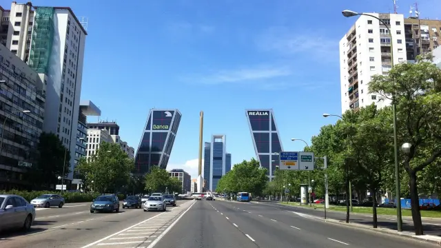 Paseo de la Castellana, Madrid.