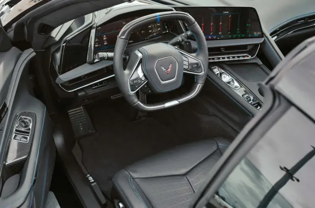 En el Corvette vas algo más elevado de lo deseado.