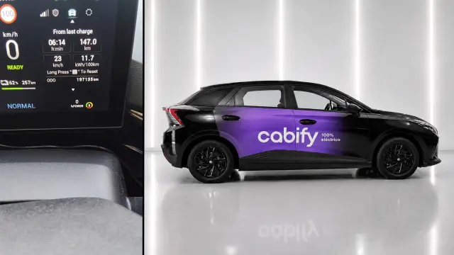 Un MG4 eléctrico como VTC en Madrid