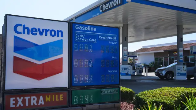 Gasolinera de Chevron en Estados Unidos.