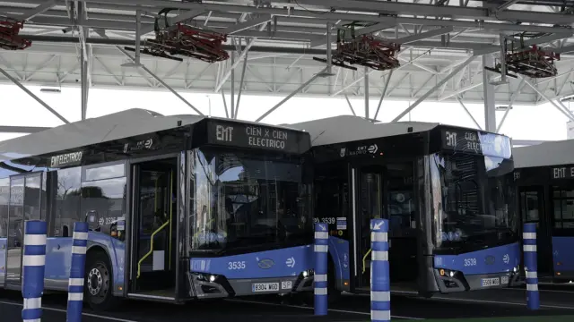 Autobuses eléctricos de Madrid.