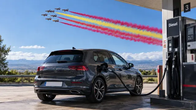 El diésel es fundamental en los aviones del 12 de octubre