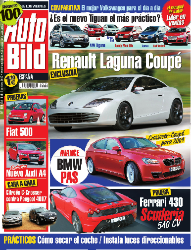 Portada de Auto Bild de octubre de 2007